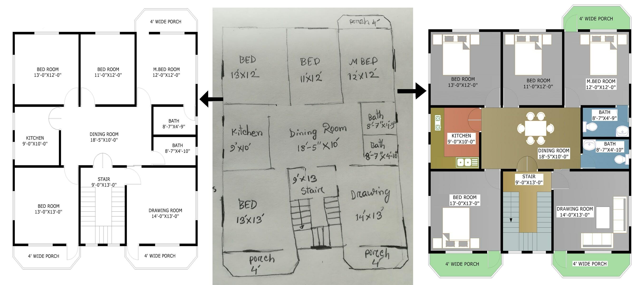 I will redraw 2d floor plan in Autocad for Real Estate Company 18 - kwork.com