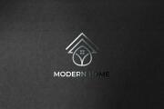 I will do a modern flat company home letter minimalist logo design 7 - kwork.com