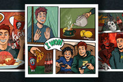 Comics, Illustrations, characters, cards in any style 7 - kwork.com