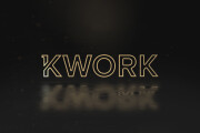 Golden shiny logo intro animation video 5 - kwork.com