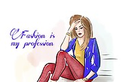 Creating a fashion illustration 12 - kwork.com