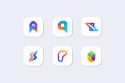 I well design modern letter mobile app icon website logo 10 - kwork.com