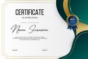 I will do professional certificate for your business within a day 9 - kwork.com