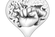 I will create black and white or colored tattoo design for you 9 - kwork.com