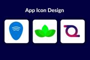 Design modern mobile app icon and app logo design 10 - kwork.com