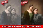 I will restoration, colorize, repair, fix, retouch and your old photo 8 - kwork.com