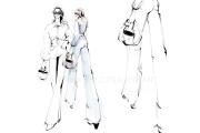 Fashion illustrations. Fashion sketches 14 - kwork.com