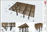 Construction Drawings for Wooden prefab House with Material List 14 - kwork.com
