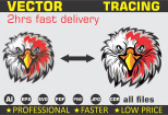 I will redraw, convert to vector trace logo, vectorize, retrace 10 - kwork.com