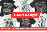 I will do Amazing custom t-shirt logo design 17 - kwork.com