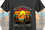 I will do outdoor adventure hiking camping california t shirt design 10 - kwork.com