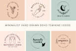I will design custom modern hand drawn botanical,feminine boho logo 10 - kwork.com
