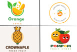 I will design modern nice fruit juice bar and fruit shop logo 10 - kwork.com