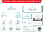 I will do real estate or Realtor signature logo design nd branding kit 16 - kwork.com