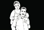 I will create a detailed vector art portrait black and white 8 - kwork.com
