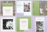 Languid Lavender Olivine - Instagram Pack - Feed+Stories Template +PSD 14 - kwork.com