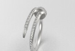 Engagement ring modeling 12 - kwork.com