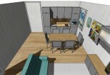 Design project of a room in the Pro100 program 15 - kwork.com