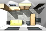 Design project of a room in the Pro100 program 18 - kwork.com