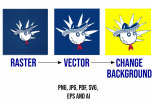 I will manual vector trace,Raster to Vector,Redraw the logo or sketch 14 - kwork.com