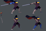 Create 5 animations for your character in pixel art style. Pixelart 13 - kwork.com