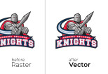 I will vector trace, redraw, recolor your logo,image, sketch to vector 10 - kwork.com