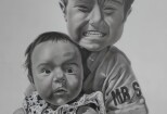 Drawing and paint images of family, animals and nature 11 - kwork.com