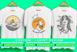I will create custom minimalist t shirt design for your choice 18 - kwork.com