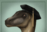 Dinosaur illustration- paleo art 12 - kwork.com