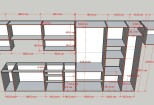 Design your kitchen with materials cut list and 3d visuals 13 - kwork.com