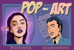 Pop art portrait 8 - kwork.com