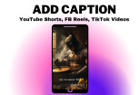 I will add captions for YouTube shorts, FB reels, TikTok videos 6 - kwork.com