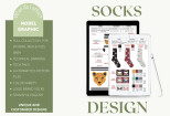I will create beautiful socks design 6 - kwork.com