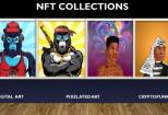 I will create custom 3d nft art collections that sells 12 - kwork.com