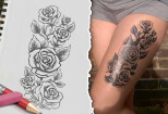 I will design custom tattoo sleeve, tribal, flowers, animals 6 - kwork.com