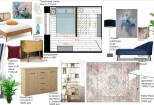 Create interior decor plan, mood board with furniture and color scheme 15 - kwork.com