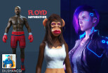 I will create a 3d character model for games or projects 17 - kwork.com