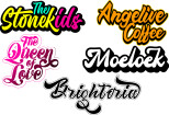 I will design typography hand-lettering script font logo 8 - kwork.com