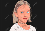 Realistic face vector cartoon portrait of you 9 - kwork.com