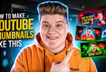 I will design amazing youtube thumbnail in 3 hours 10 - kwork.com