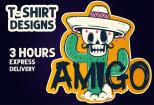 I will do custom t shirt design and t shirt illustration 10 - kwork.com