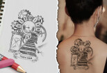 I will design custom tattoo sleeve, tribal, flowers, animals 7 - kwork.com