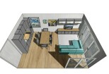 Design project of a room in the Pro100 program 13 - kwork.com