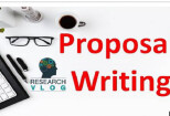 I will do proposal writing and research and methodology 8 - kwork.com