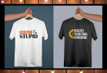 I will design custom typography t shirt and simple t shirt 6 - kwork.com