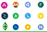 I will design crypto logo, bitcoin,cryptocurrency token for coin 10 - kwork.com