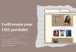 Create UGC portfolio website 8 - kwork.com