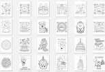 Give 250 Happy Cake Coloring Pages Vector Editable Bundle 8 - kwork.com