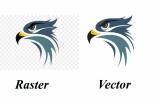 I will vectorize logo, redraw, trace, convert logo or raster to vector 6 - kwork.com
