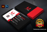 I will design luxury business cards, name cards, minimalist, Identity 7 - kwork.com